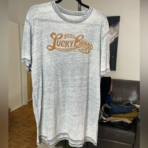 Lucky Brand Venice Burnout Logo Tee-Mens XL